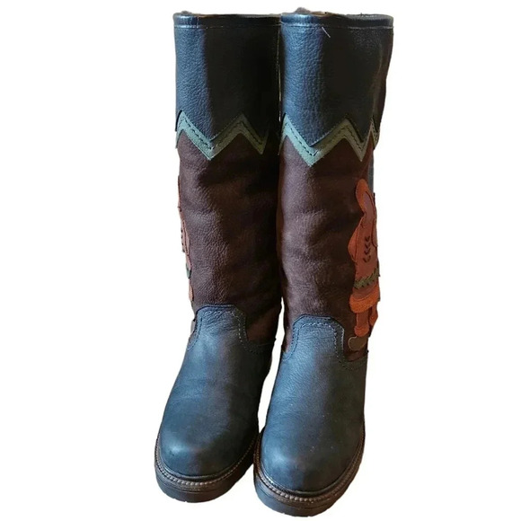 Anfibio Java Nubuck Waterproof Leather Boho Plush Lined  Winter Boots Size 37 - Picture 6 of 16